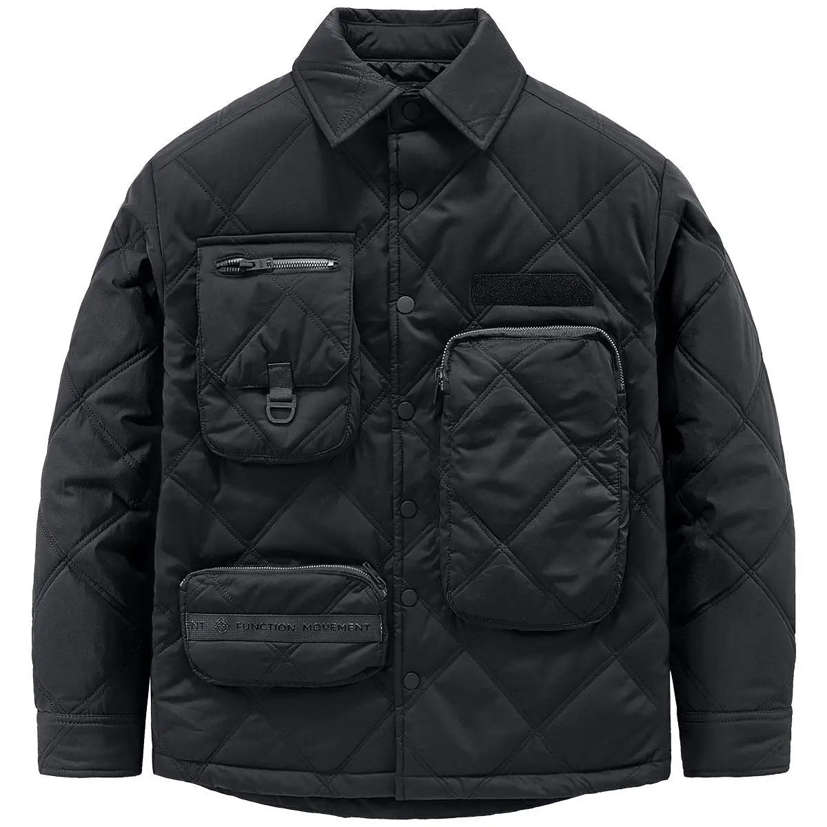 Winter New Lingge Cotton Coat Functional Multi Pocket Coats Men's Cotton Coat Thickened 2023 new Warm Cotton men clothing Street King Limited
