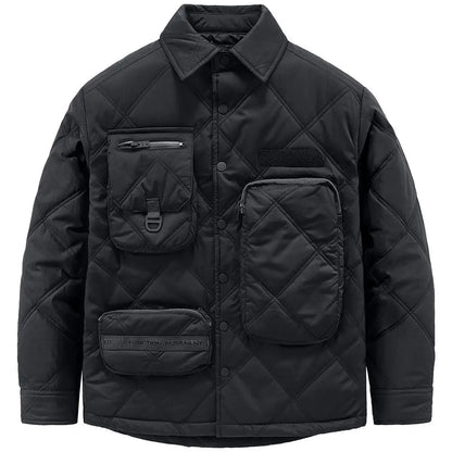 Winter New Lingge Cotton Coat Functional Multi Pocket Coats Men's Cotton Coat Thickened 2023 new Warm Cotton men clothing Street King Limited