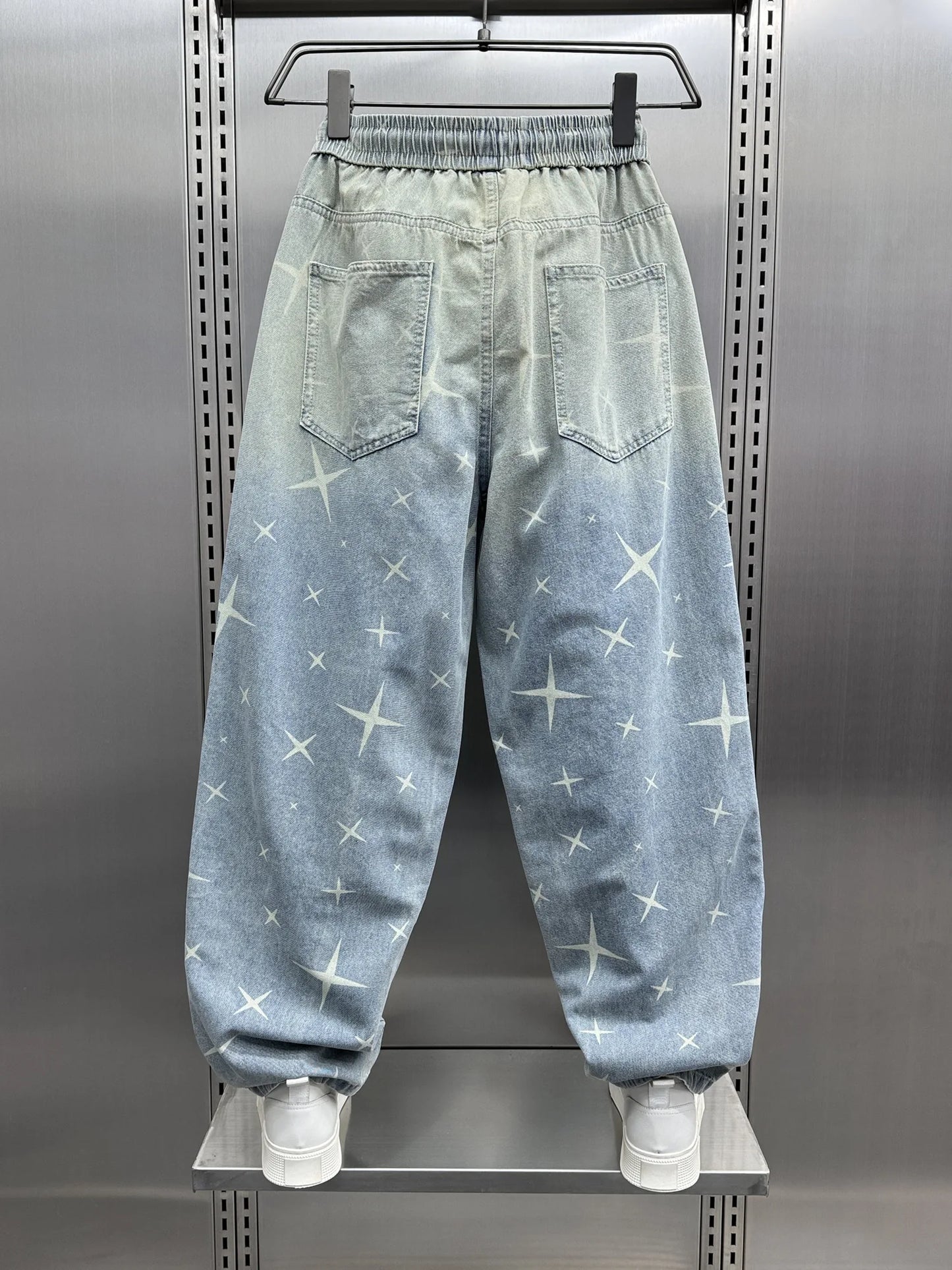 y2k Men Baggy Pants Drawstring Hip Hop  Baggy Harem Japanese korean Streetwear Harajuku Casual Hip Hop Jeans Men Trousers Street King Limited