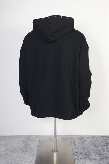 THUG CLUB Brand Fashion Skull Cross Print High-Street Cotton Casual Loose Worn Hoodies For Winter Street King Limited