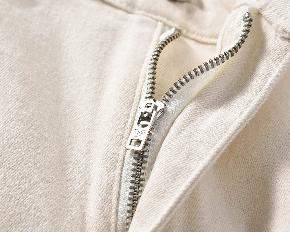 high street white color solid cleanfit casual jeans for men straight baggy pockets loose cargo pants y2k oversize denim trousers unique cargo style 1178