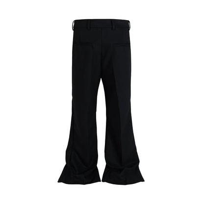 New Black Color Straight Boot Cut for Men Streetwear Loose Baggy Suit Pants Ropa Hombre Oversized Casual Flare Trousers Street King Limited