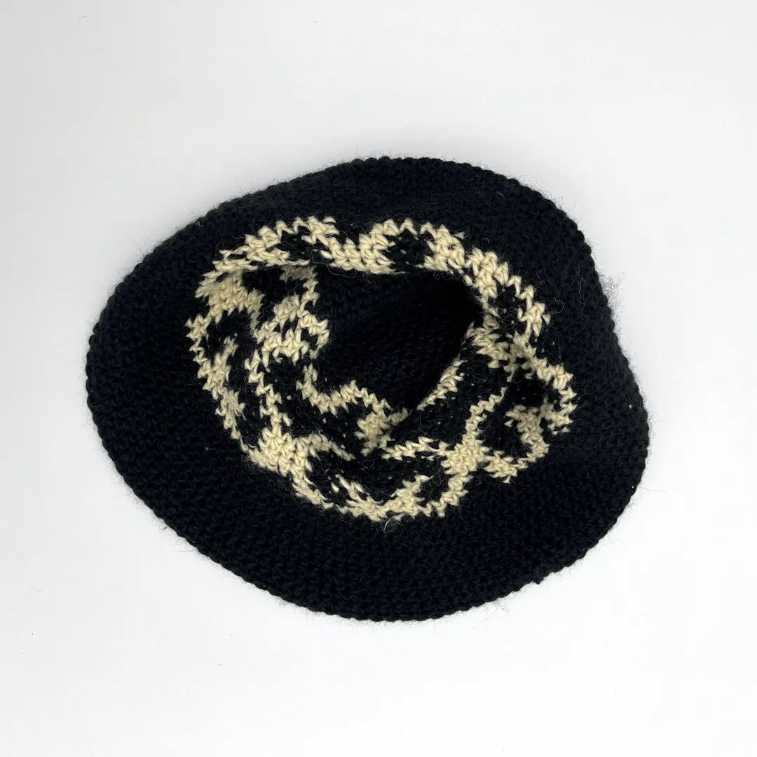 New 2023 Fashion Cute Bakar bone KNIT Hand woven jacquard Bucket Hat Basin Cap Fisherman One Size Warm Cotton High #19 Street King Limited