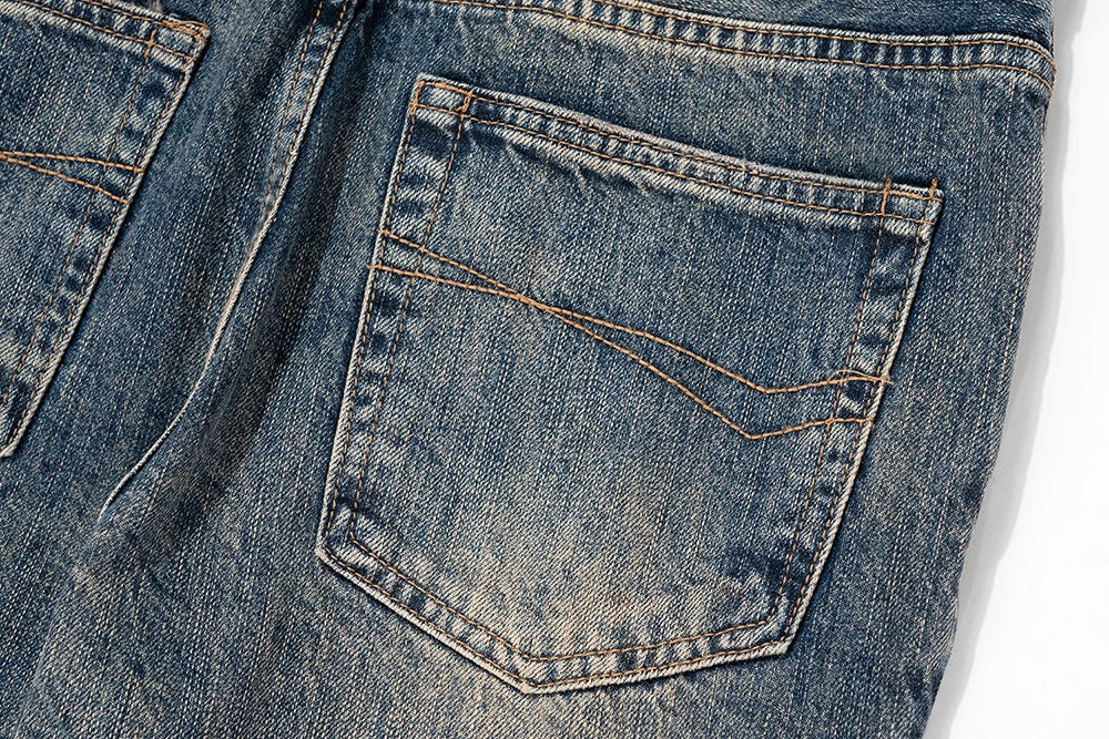 boot cut distressed micro rugged mud dyed jeans unisex straight y2k pantalones hombre casual washed denim pants oversized unique jeans style 1739