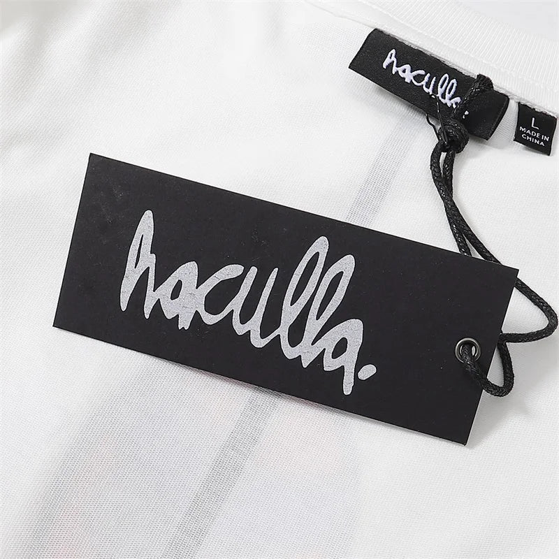 HACULLA T Shirts Men Woman Spring Summer White 1:1 Good Quality O-Neck Casual Vintage Top Tees Street King Limited