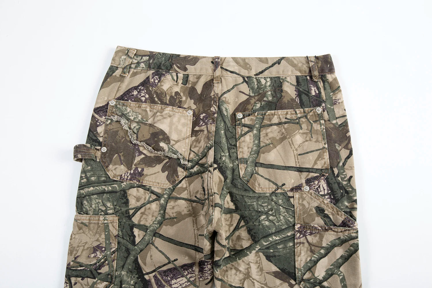 High Street Leaf Camouflage Logging Pants for Men Straight Patchwork Baggy Jeans Cargos Y2k Pantalones Hombre Oversized Trousers Street King Limited