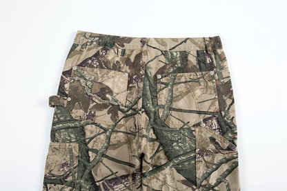 High Street Leaf Camouflage Logging Pants for Men Straight Patchwork Baggy Jeans Cargos Y2k Pantalones Hombre Oversized Trousers Street King Limited