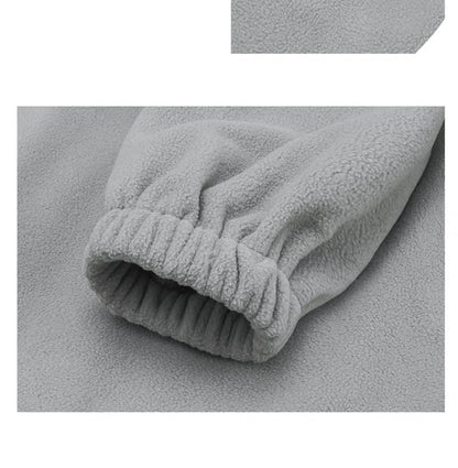 Men Women Winter Fleece Sweatshirt Korean Style Half High Collar Streetwear Oversized Couple Solid Color Autumn Warm Pullovers Street King Limited