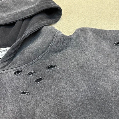 Gradient washing destroys vintage hoodies Street King Limited