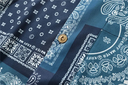 Dark Icon Bandana Full Printed Hawaiian Shirt 2020 Summer Vintage Shirts Men Street Shirts for Men Street King Limited