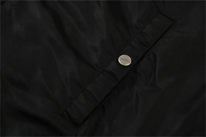 undermycar 2023 new high street fashion brand high quality multi pocket flight jacket cotton coat black unique default style 3631
