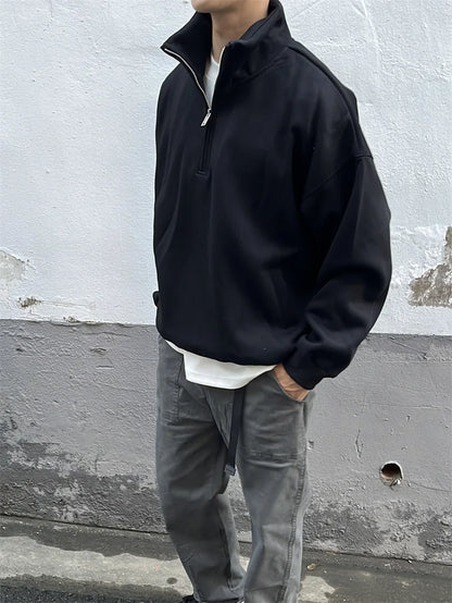 Vintage Layered Fashion Hoodie High-Street Favorite