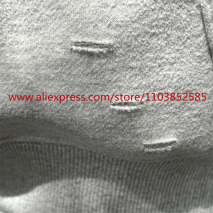 New 2024 Autumn/Winter Vintage Heavy American Hoodie Men's Long Sleeve High Quality Tops High Street Eye Print Casual Fashion Street King Limited