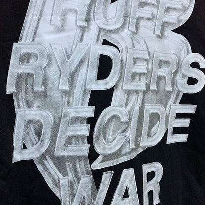 Best Quality WHO DECIDES WAR Hoodies Letter Printing Men Woman Oversized Casual Vintage Hip Hop Pullover Sweatshirts Street King Limited