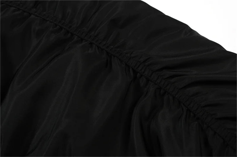 undermycar 2023 new high street fashion brand high quality multi pocket flight jacket cotton coat black unique default style 3636
