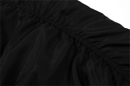 undermycar 2023 new high street fashion brand high quality multi pocket flight jacket cotton coat black unique default style 3636