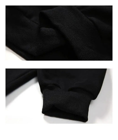 Trendy brand sweatshirt men's Japanese style loose stand collar hoodless pullover long sleeve versatile autumn and winter style Street King Limited