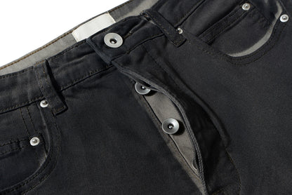 Streetwear RO style Gradient Color Baggy Stacked Baggy Flare Jeans for Men and Women Straight Washed Casual Denim Trousers Street King Limited