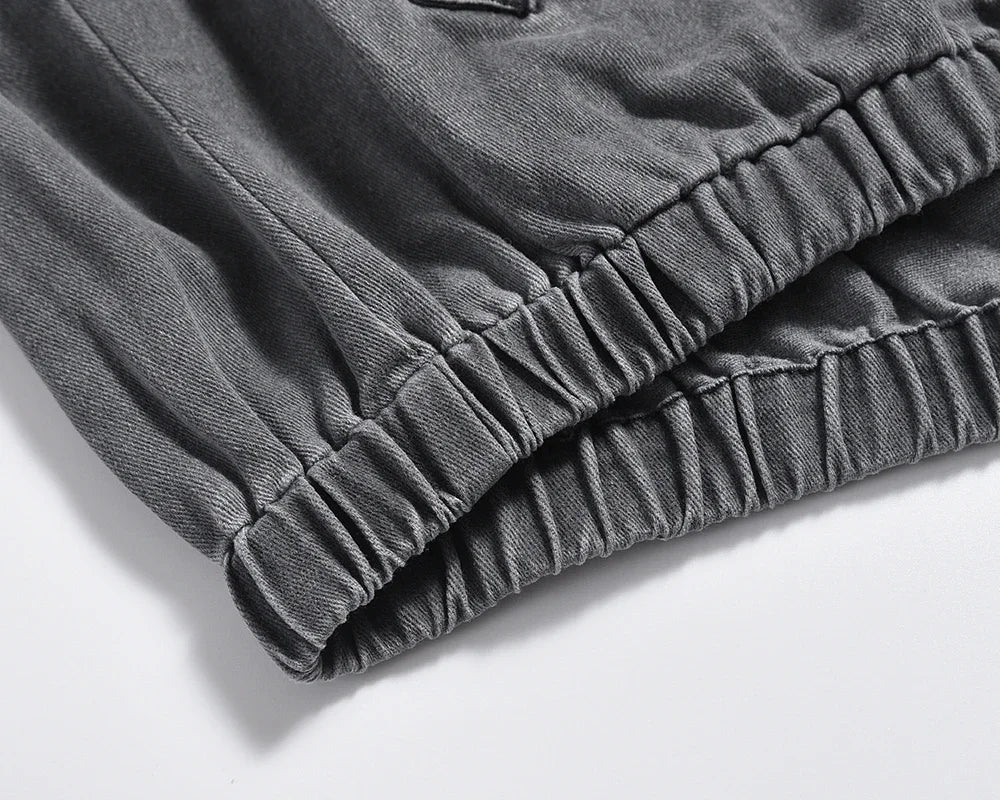 high street solid stand washed autumn jacket for men and women windbreaker baggy casual outwear coat oversized loose clothes 1 unique default style 181