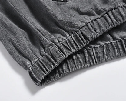 high street solid stand washed autumn jacket for men and women windbreaker baggy casual outwear coat oversized loose clothes 1 unique default style 181