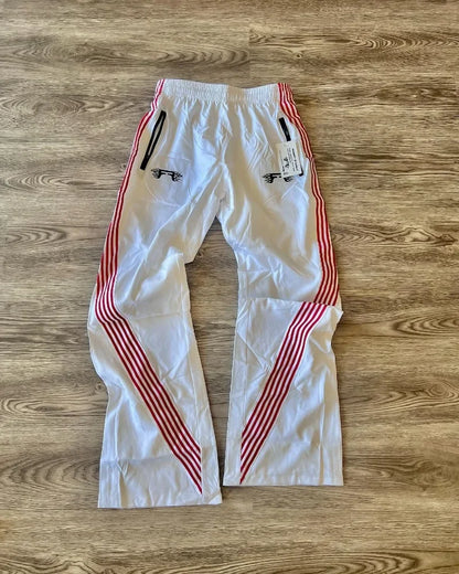 american retro trend striped stretch waist women nine point pants y2k harajuku fashion loose casual couple sports wide leg pants urban fashion pants