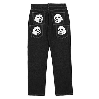 "Shook Ones" Unisex Men Women Streetwear Denim Jeans Daulet Apparel