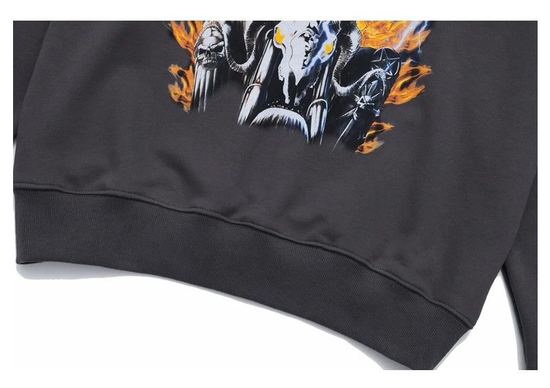 Rainbowtouches Hooded Unisex Sweatshirts Men Hip Hop Stylish Vintage Clothes Graphic Printing Essentials Comfortable Fashionable Street King Limited