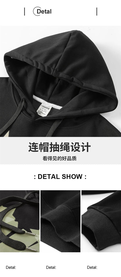 Autumn New Love Graphic Print Hoody Sweatshirts Man Hip Hop Oversized Streetwear Pullover Hoodies Y2K Vintage Casual Clothes Street King Limited