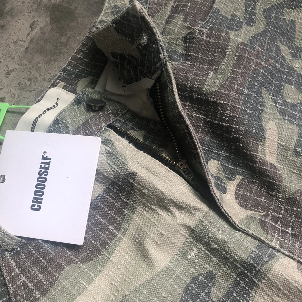 frog drift fashion american style streetwear camouflage cargo pants vintage clothing loose cotton trousers for men unisex baggy cargo bottoms