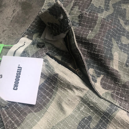 frog drift fashion american style streetwear camouflage cargo pants vintage clothing loose cotton trousers for men unisex baggy cargo bottoms