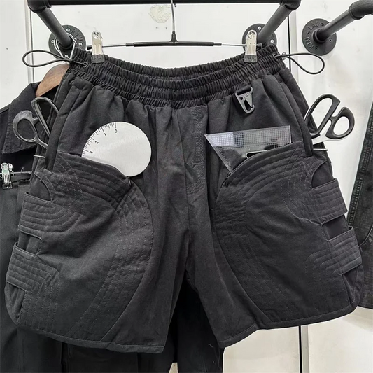 Whoisjacow High Quality 1:1 Men's Workwear hollowed out layered functional sports shorts Street King Limited