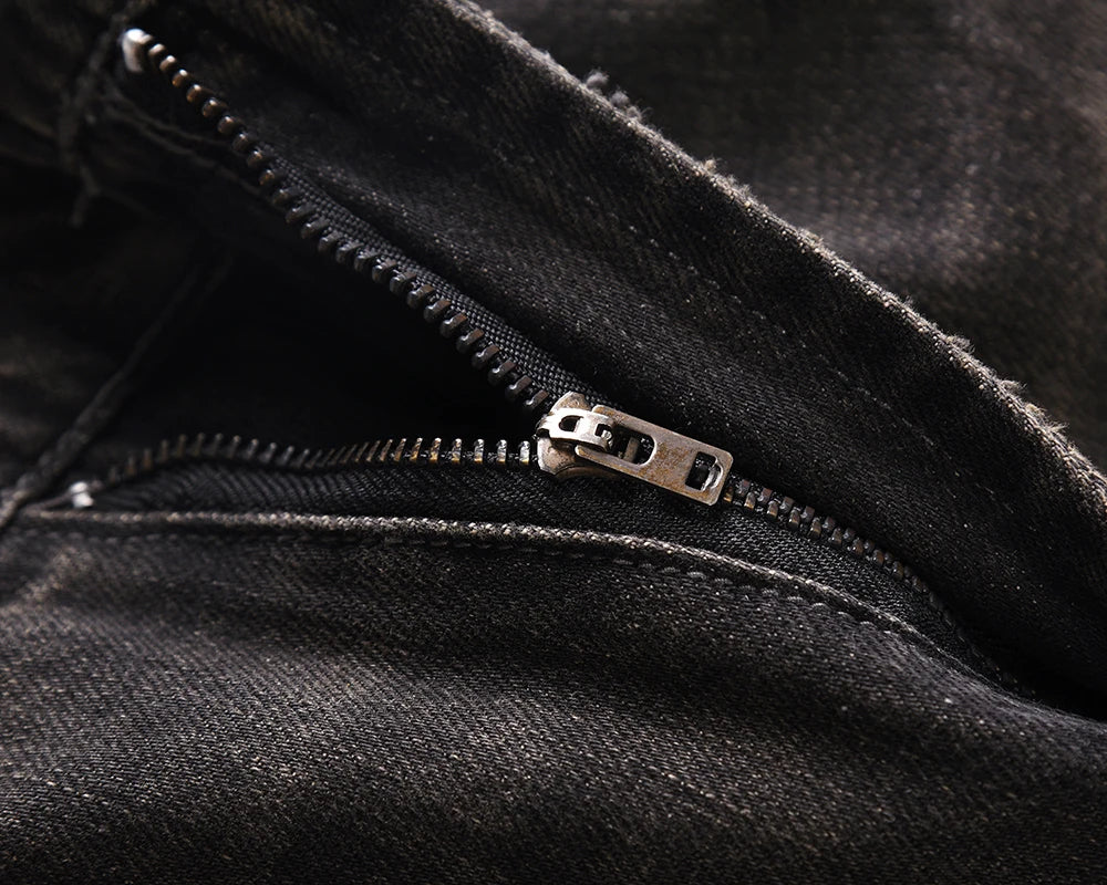 streetwear frayed hole distreesed ripped baggy jeans for men and women pantalones hombre y2k casual denim trousers oversized unique jeans style 5829