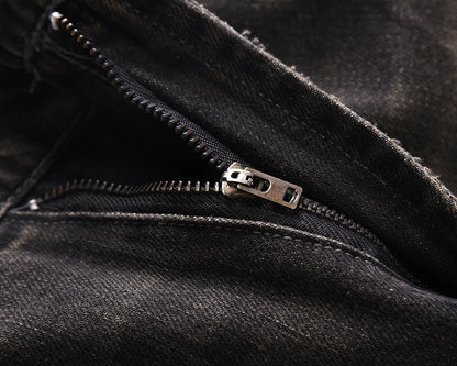 streetwear frayed hole distreesed ripped baggy jeans for men and women pantalones hombre y2k casual denim trousers oversized unique jeans style 5829