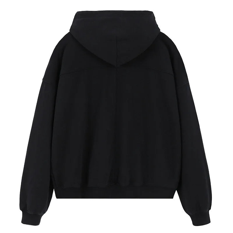 Double zipper hooded cardigan jacket Street King Limited