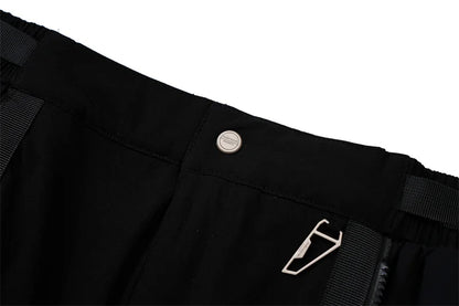 undermycar functional strap high street pure cotton pants unique default style 1918