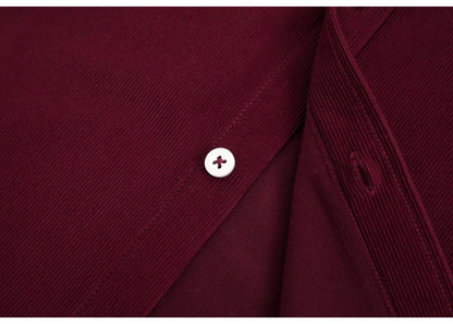 Streetwear Japan Style Mens Fashion Long Sleeve Corduroy Shirt Single Patch Pocke Japan Style Mens Fashion Long Sleeve Corduroy Shirt Single Patch Pocket Comfortable Work Casual Standard Fit Button Down Shirts Fashion Sweater Jacket With Graphic Design For Men