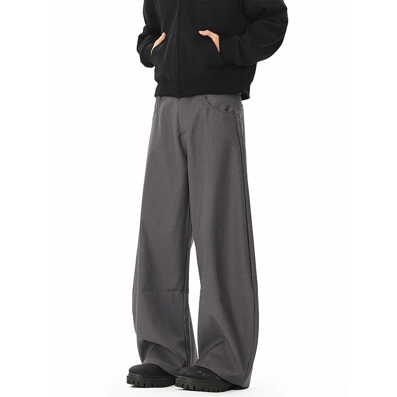 men streetwear fashion loose casual vibe hip hop black gray suit pant women harem pants trousers menswear bottoms