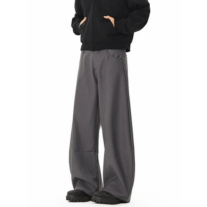 men streetwear fashion loose casual vibe hip hop black gray suit pant women harem pants trousers menswear bottoms