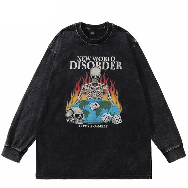 "New World" Unisex Men Women Streetwear Graphic Sweatshirt Daulet Apparel