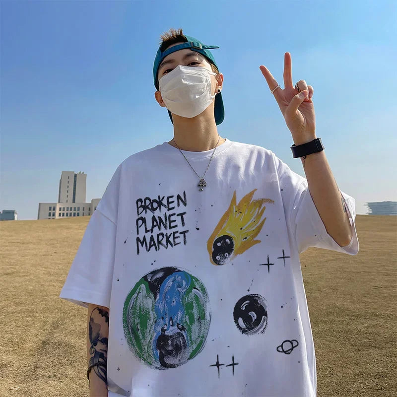 Newest Saint T-shirts Letter Pattern Tops Tee Men Woman Spring Best Quality Casual Crewneck Short Sleeve Street King Limited