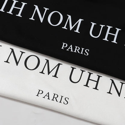 Black White IH NOM UH NIT Short Sleeve Tops Tee Men Woman Best Quality Simplicity Cotton Loose Versatile T Shirts Street King Limited