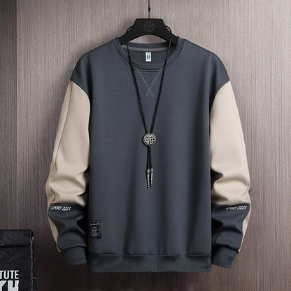 2023 Men Casual Sweatshirt Hoodie Men Harajuku Streetwear Pullover Male Patchwork Loose O-Neck Fashion Hip Hop Hoodies Street King Limited