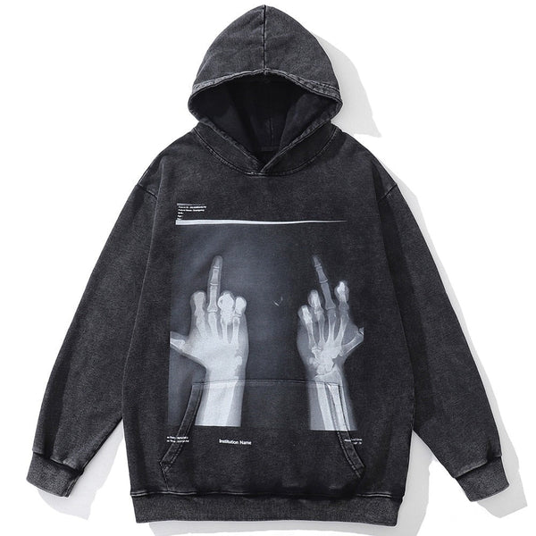 "Both Hands" Unisex Men Women Streetwear Graphic Hoodie Daulet Apparel