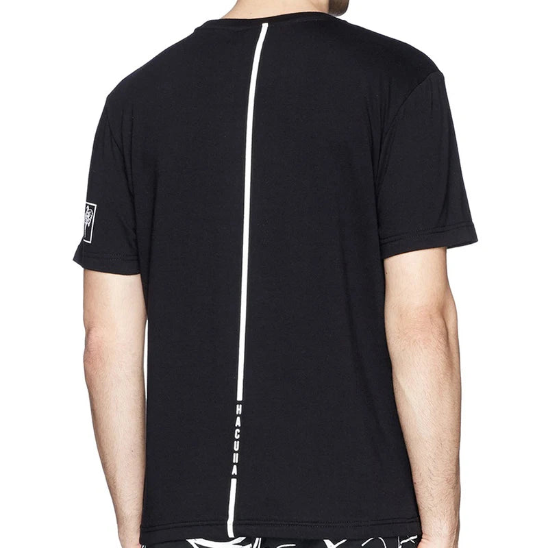New HACULLA T-shirt Men Woman Chaopai Graffiti Street Art Printing Summer Loose Casual O-Neck Cotton Top Tees Street King Limited