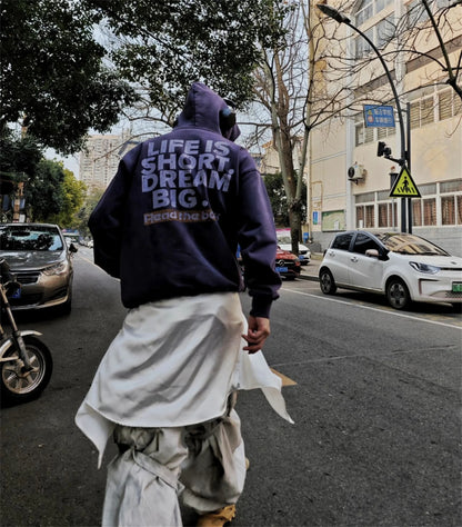 FP Brand Fashion New REEBORN Cracked Slogan Print High-Street Oversized Casual Cotton Hoodie Sweatshirt Street King Limited