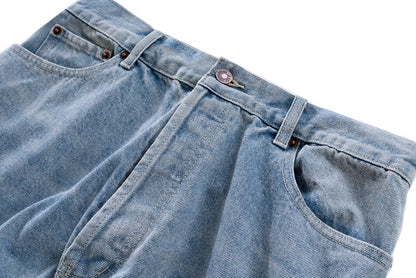 hi street blue jeans men loose wide leg denim pants vintage harajuku streetwear jeans trousers for male unique jeans style 5199