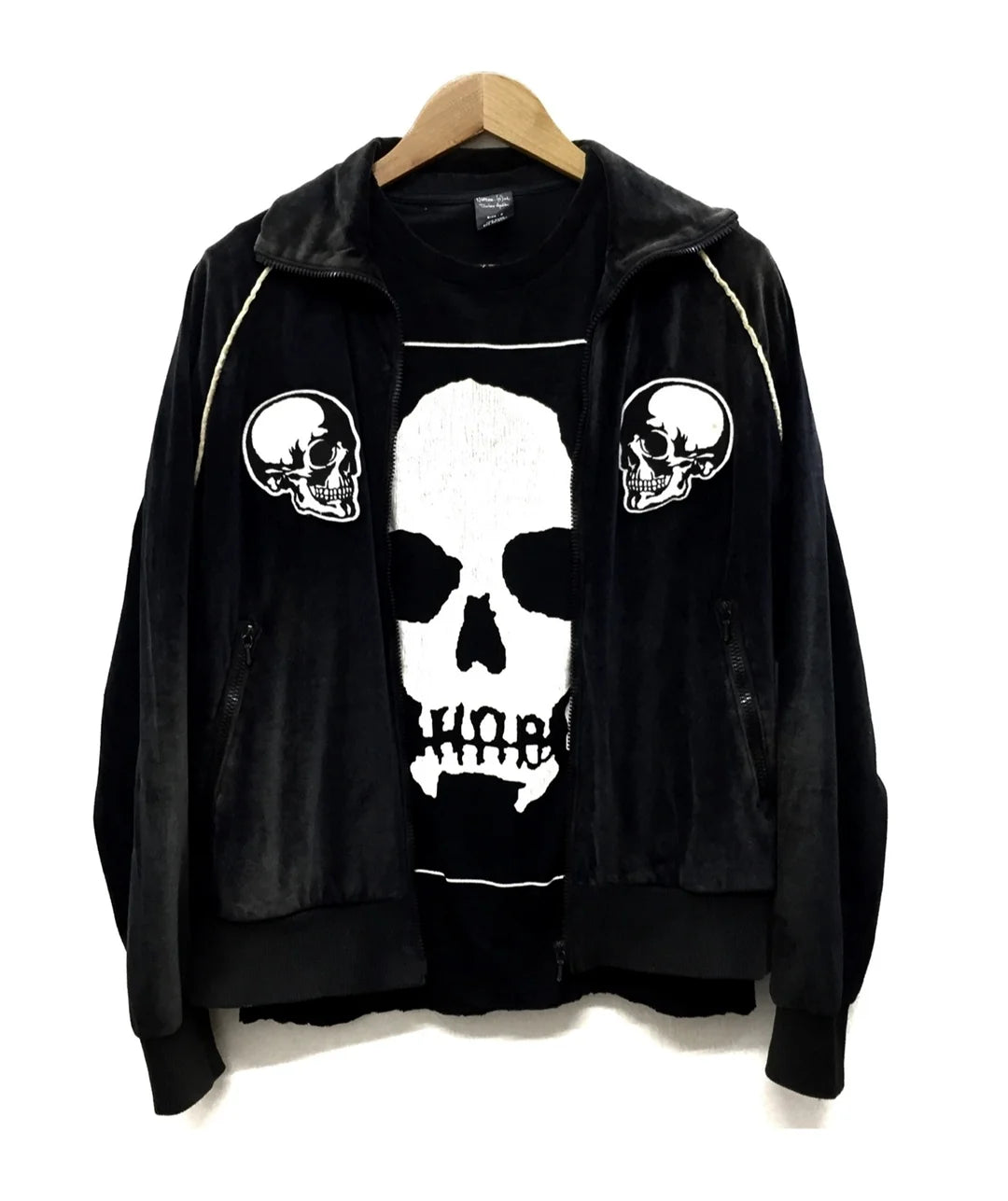 new 2023 luxury men skull head velour skull number nine embroidered bomber coats jackets down coats cotton warm winter 36 unique default style 3040