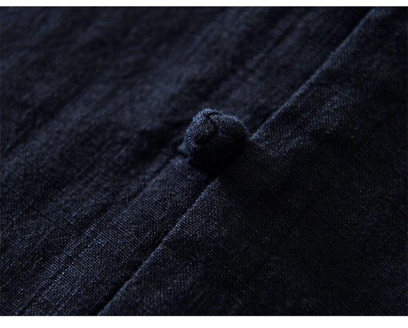 Men's Shirt Vintage Cotton Linen Long Sleeve Shirt Spring Summer Autumn Loose Fashion Casual Blouse Male Plus Size Cardigan Top Street King Limited
