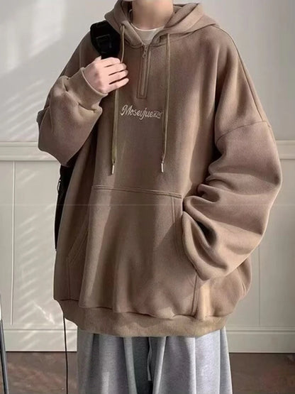 Minimalist Fall Street Hoodie Oversized Bold Fit