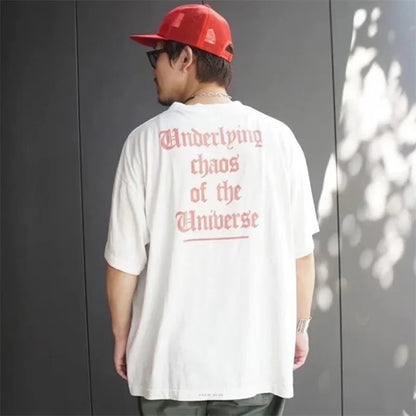 Spring Summer Cotton Vintage Short Sleeve Saint Top Tee Men Woman Casual Fashion T-shirts Street King Limited